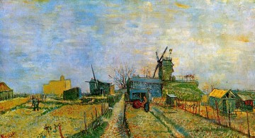 Jardins potagers à Montmartre 2 Vincent van Gogh Peinture à l'huile